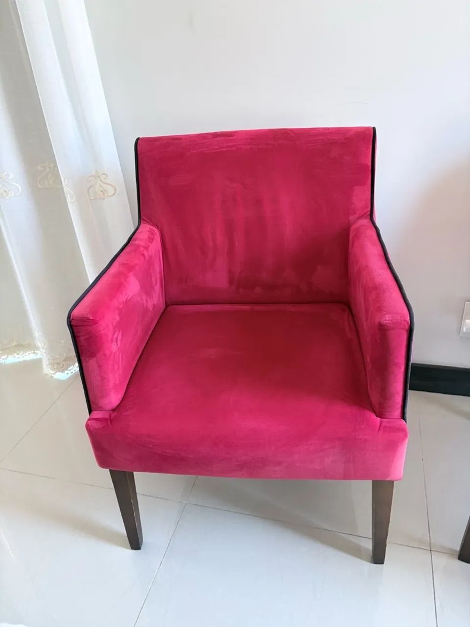 2 Poltronas cor vermelha em veludo decorativo! - Foto 2