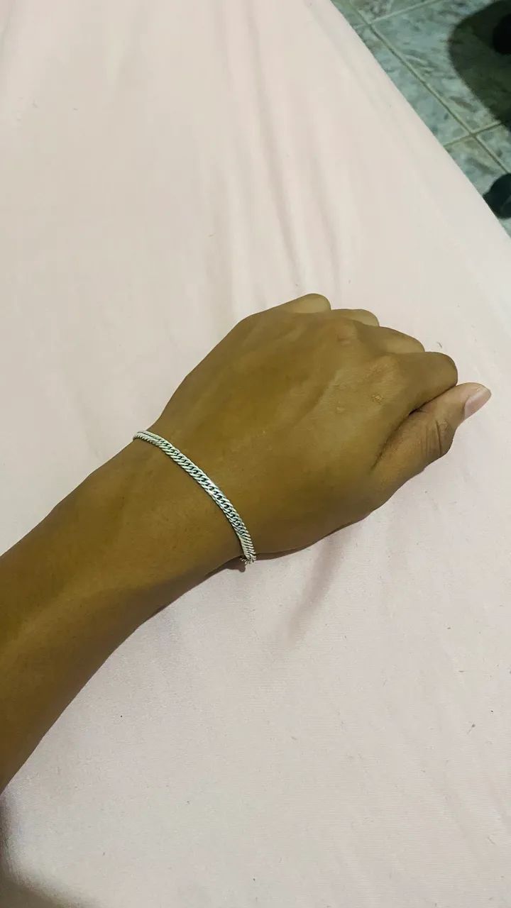 Pulseira prata 4 Mm
