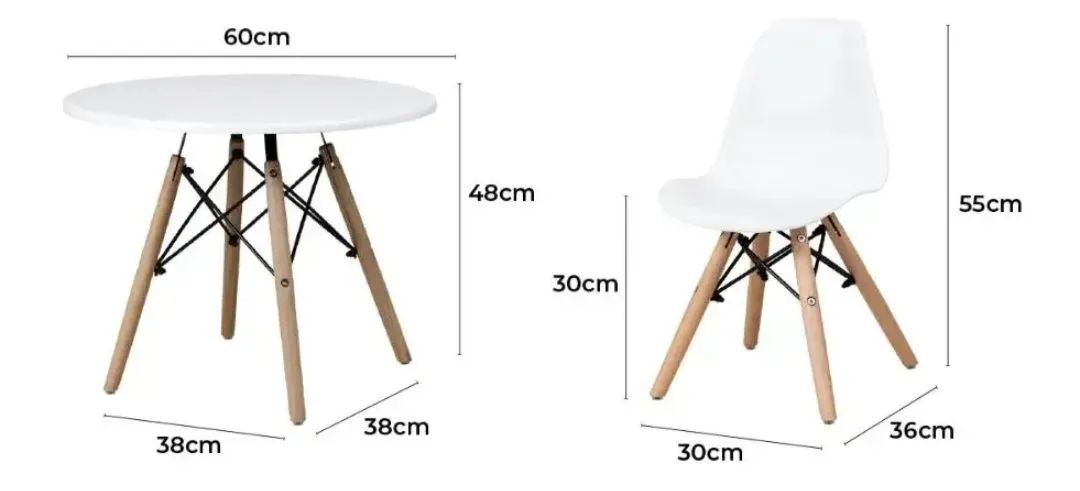 Mesa + cadeira Eames infantil  - Foto 3