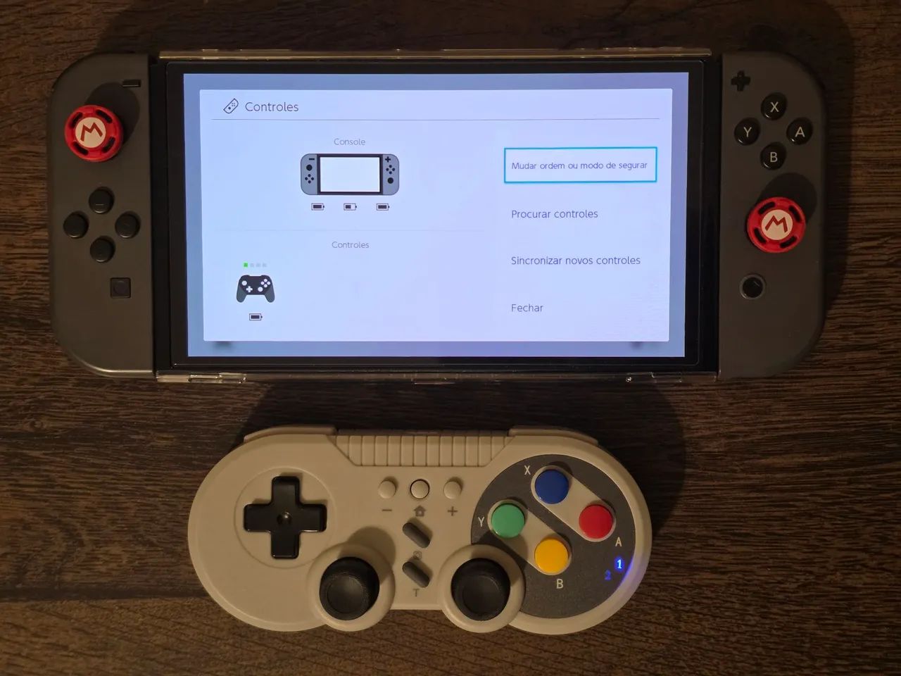 Controle para Nintendo Switch estilo SNES - Foto 4
