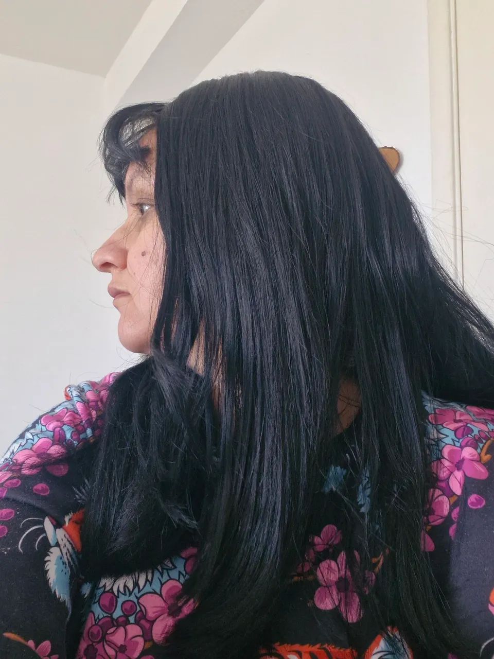 Peruca Lance cabelo preto longo - Foto 3