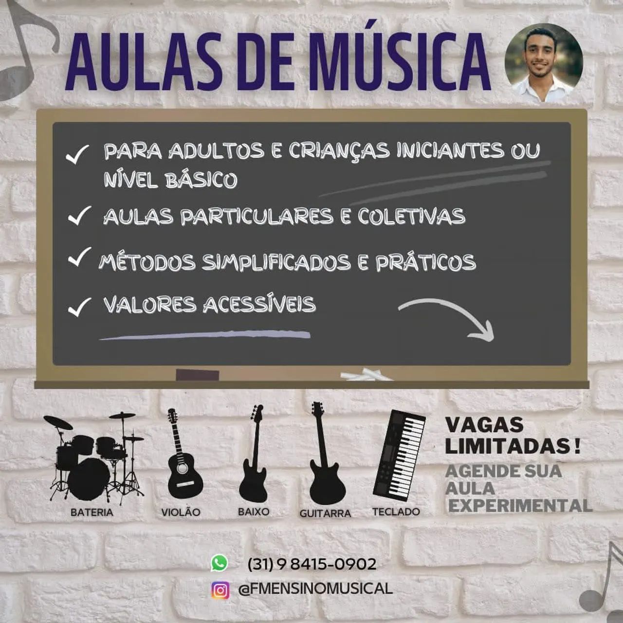 Aulas de Música (Região Oeste - BH)