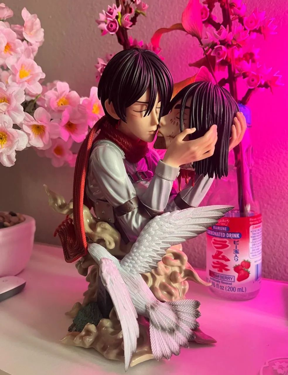 Action Mikasa&Eren beijo do adeus AOT Bandai - Foto 2