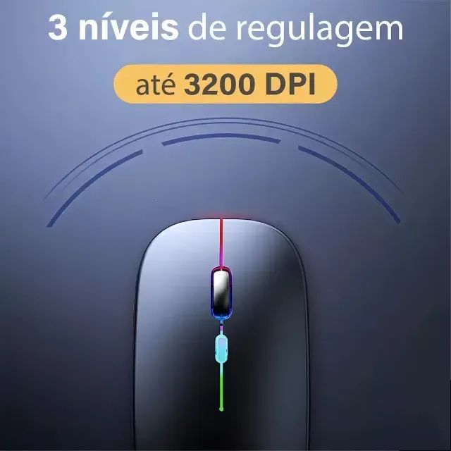 Mouse Sem Fio Bluetooth e USB Q'Gold - Foto 5