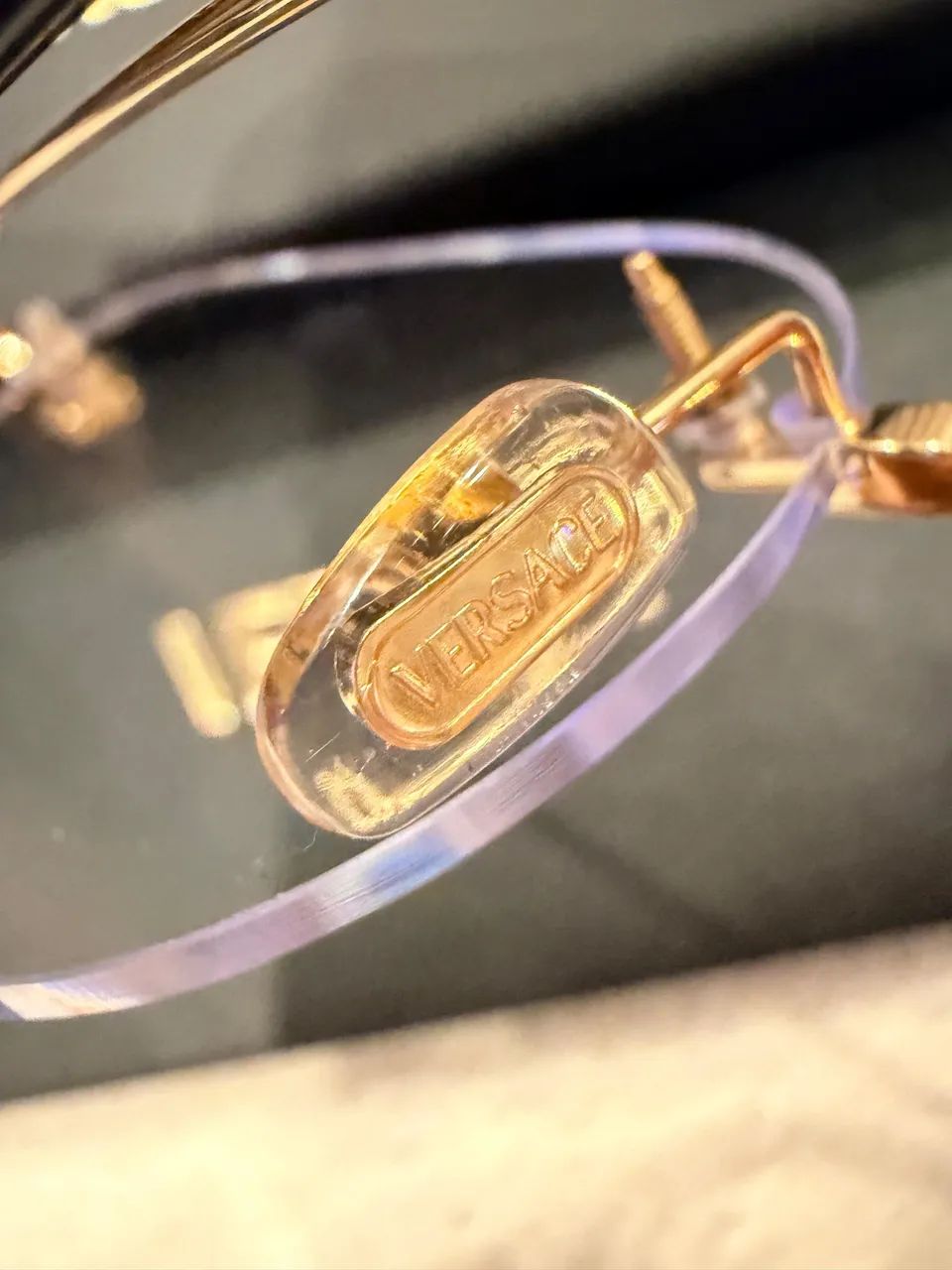 Óculos Para Grau Versace Metal Dourado