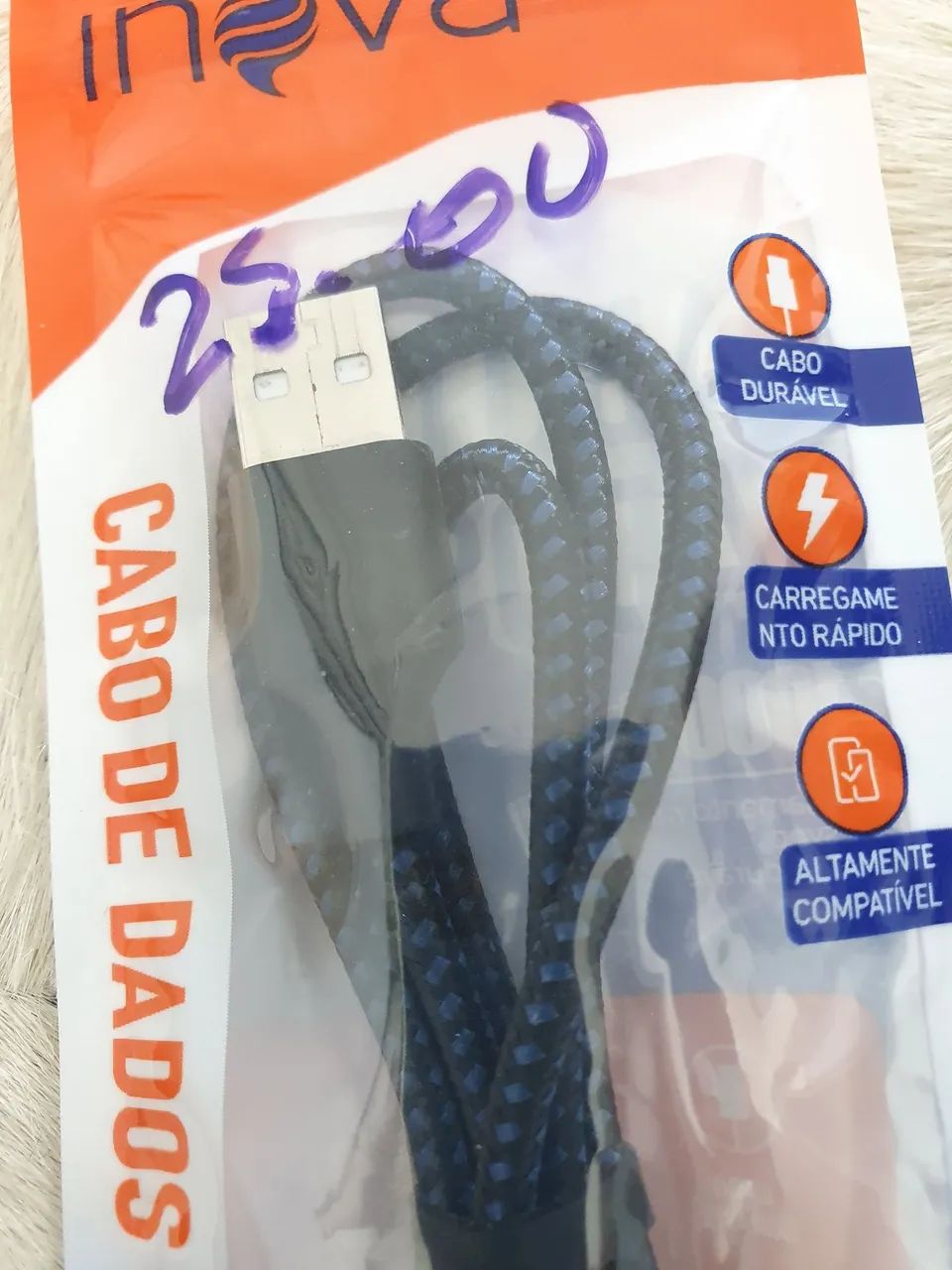 Cabo de dados e carregamento USB - TIPO C - Foto 2