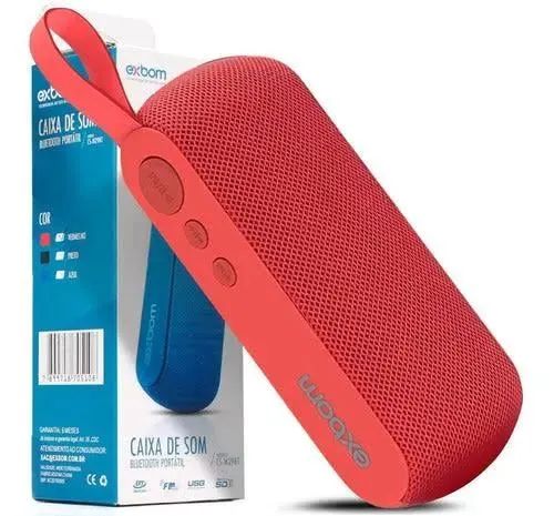 Exbom Caixa de Som Portátil Bluetooth