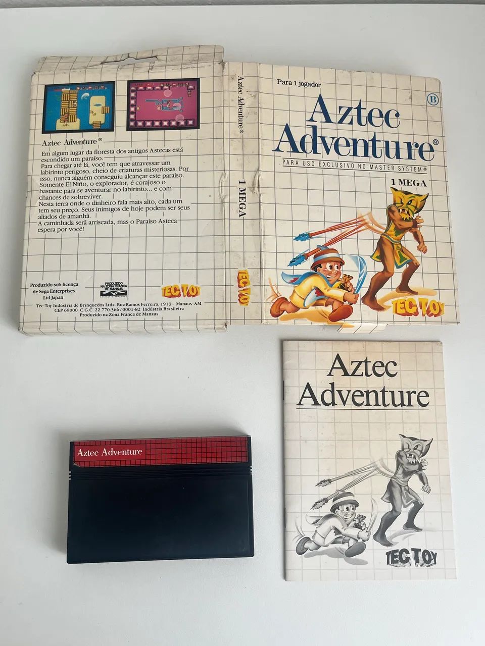 Aztec Adventure - Jogo de Master System - Jogos de Vídeo Game