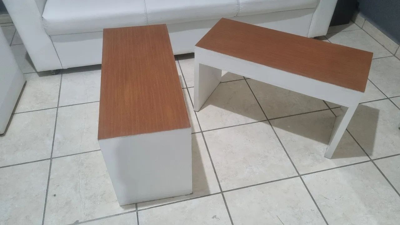 PAR DE MESA DE APOIO LATERAL PARA SALA - Foto 5