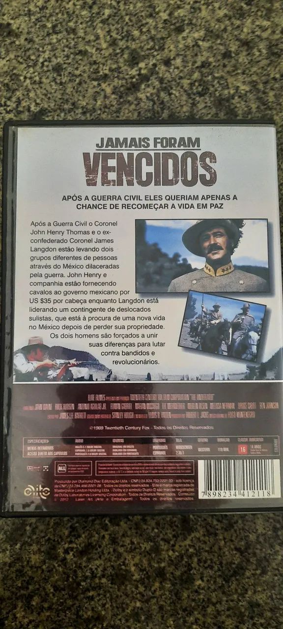 DVD FILME JAMAIS FORAM VENCIDOS  - Foto 2