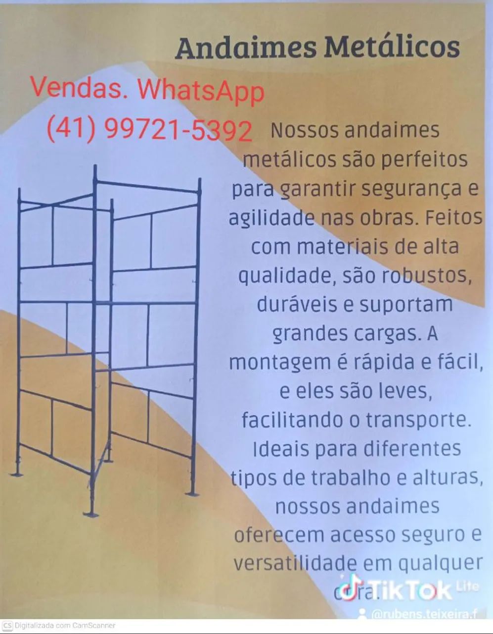 ANDAIMES 1METRO PARA OBRAS - Foto 3