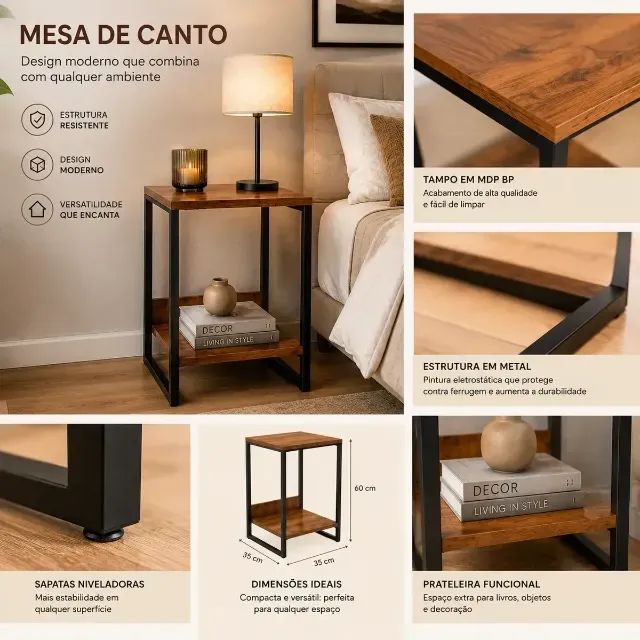 Criado - Mesa Cabeceira - Foto 4