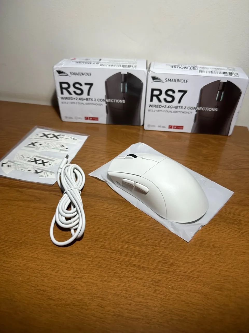 Mouse Rs7 SmailWolf branco - Foto 4