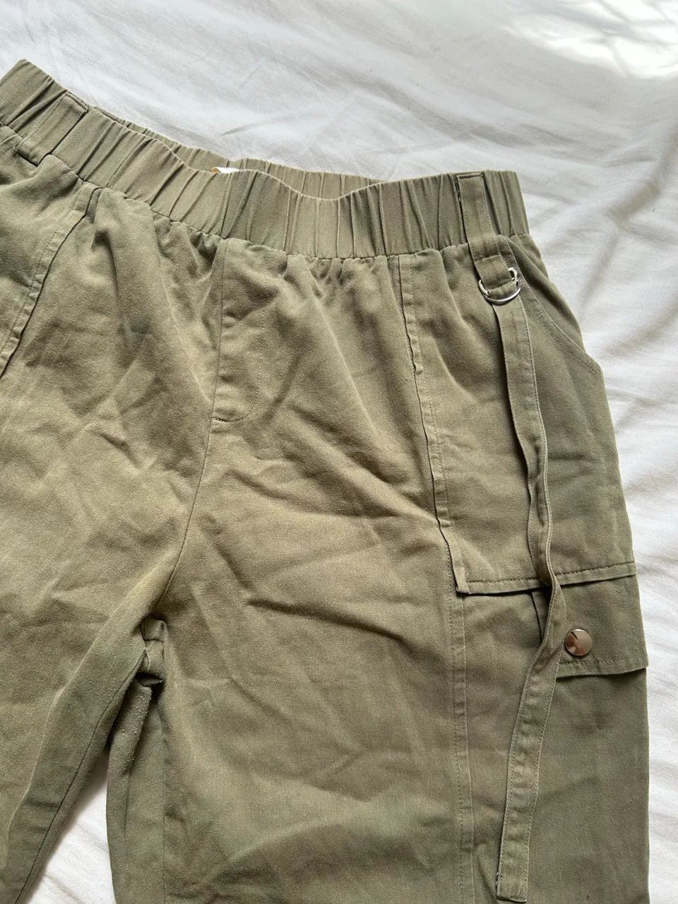 Calça verde exército G feminina - Foto 4