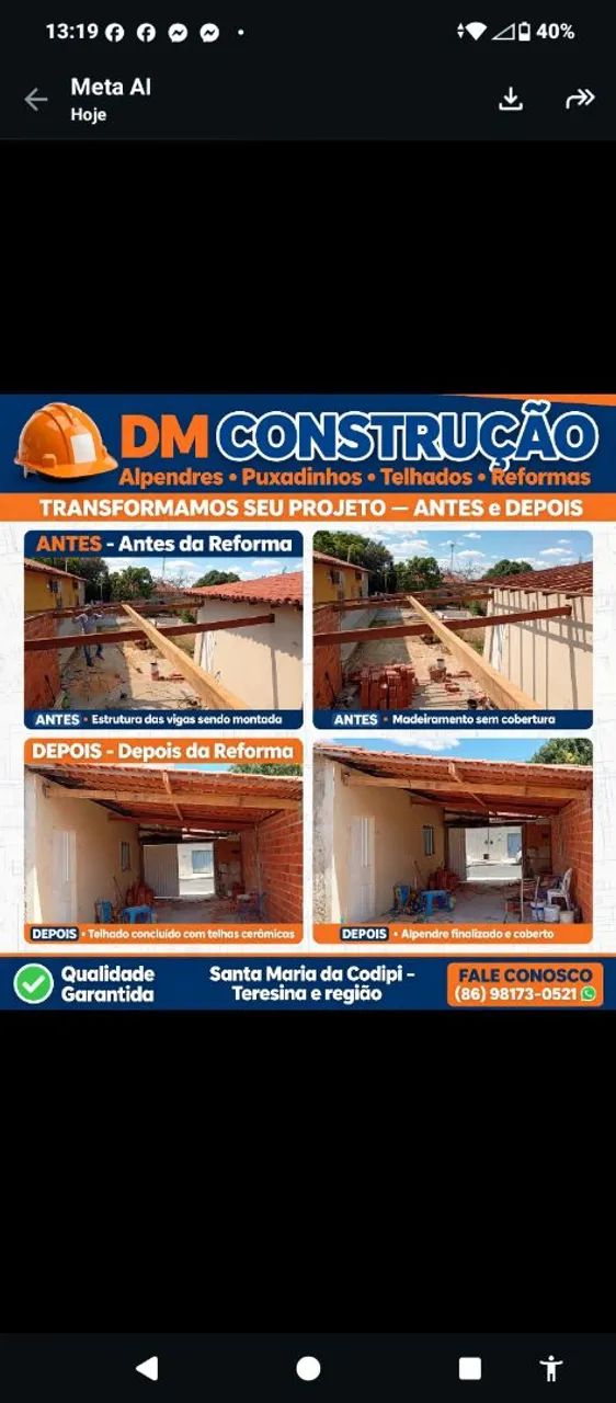 Dm construção Daniel morais 