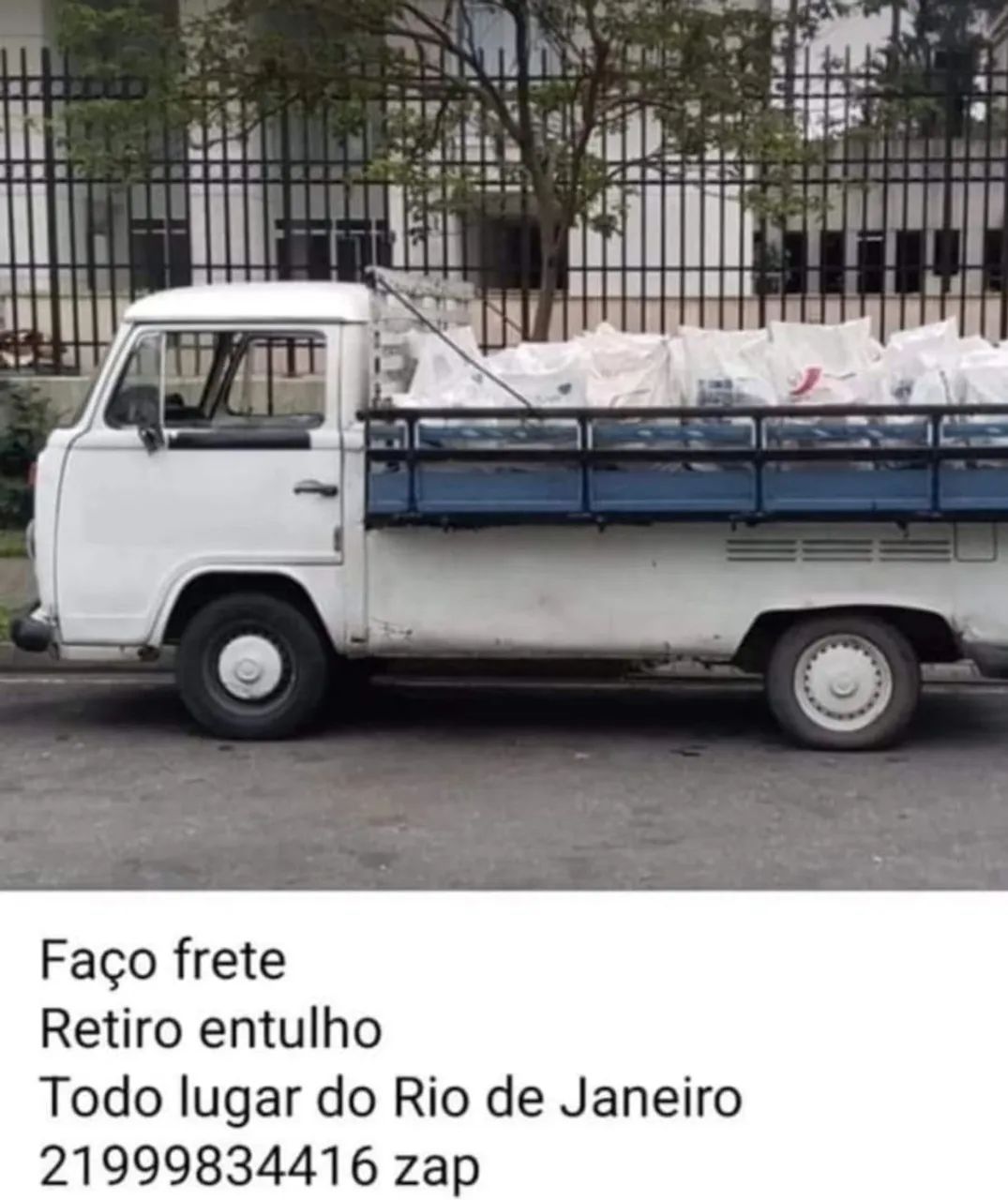 Retirada de entulhos e transporte 