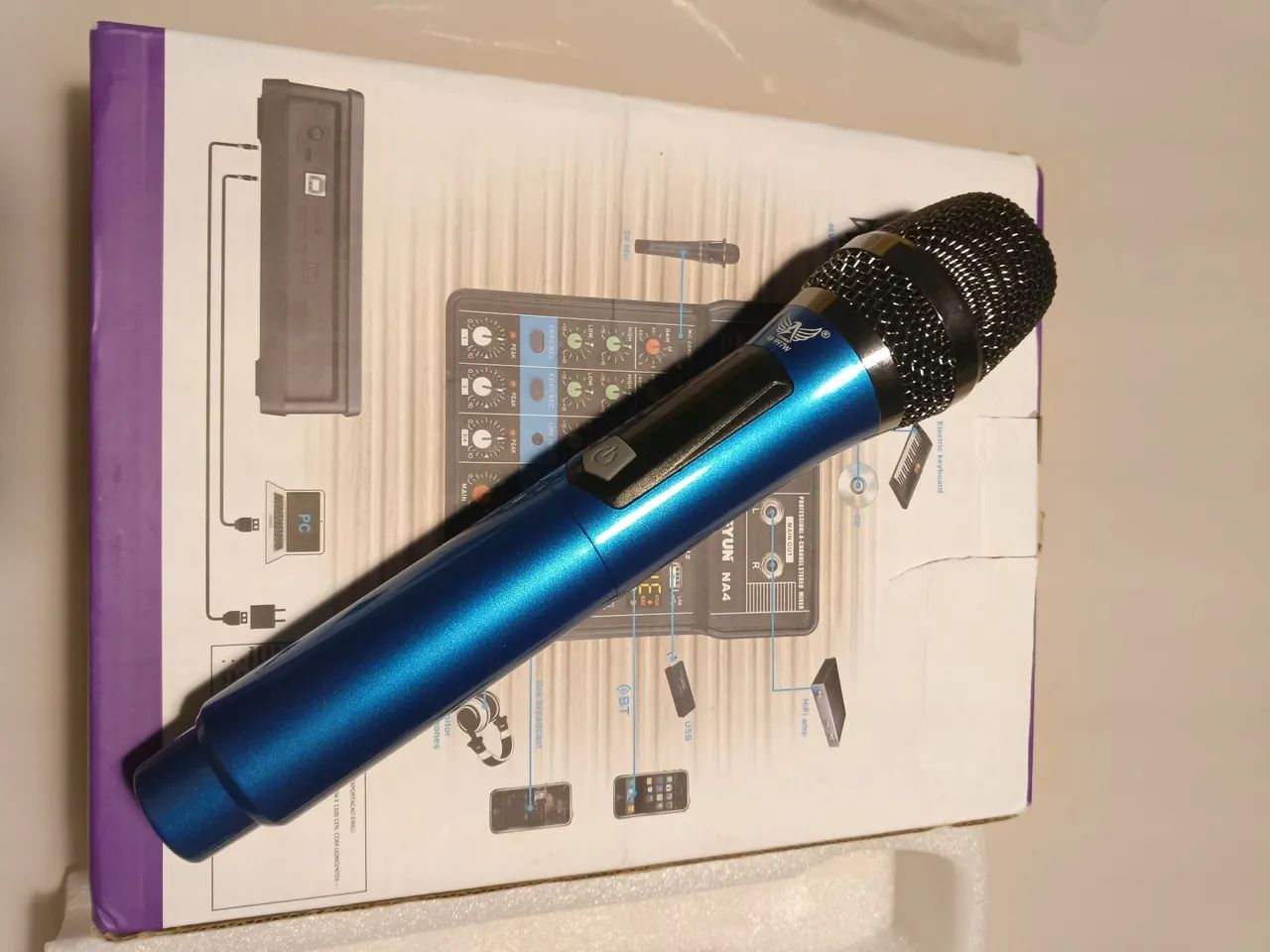 Microfone profissional sem fio
