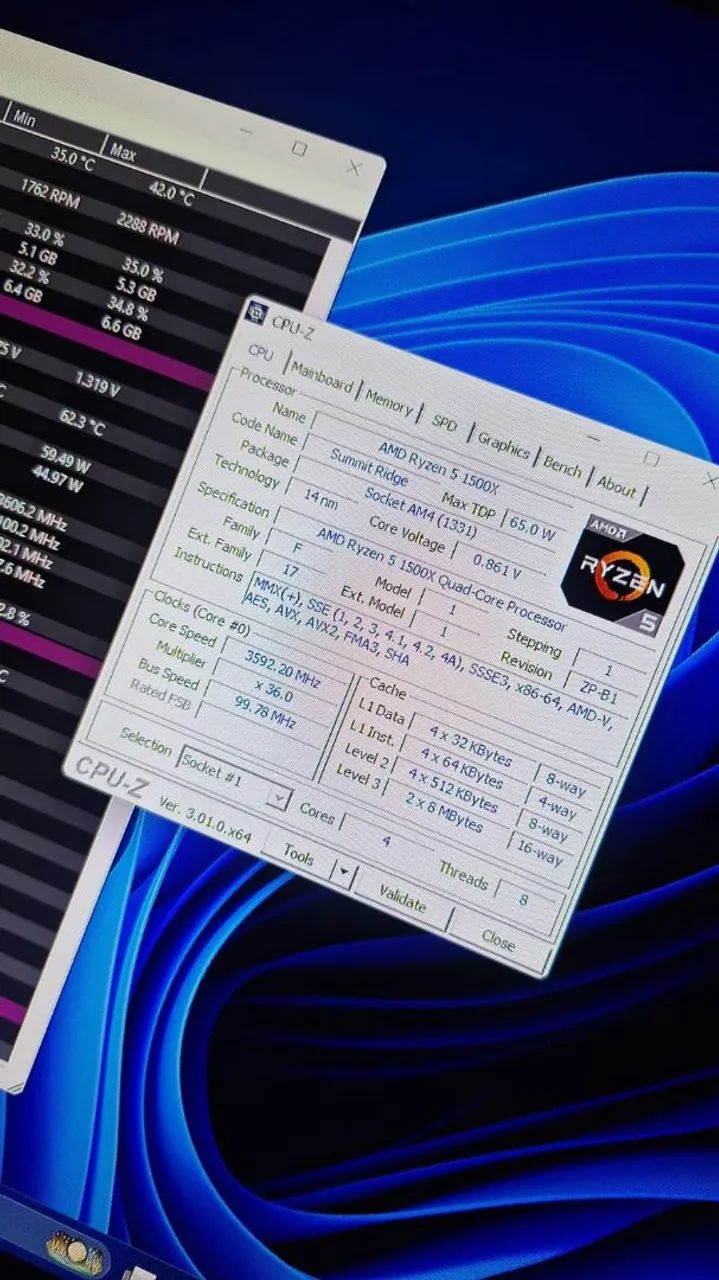Processador AMD Ryzen 5 1500x Am4
