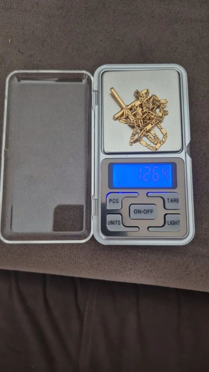 Cordão ouro 64cm com pingente  - Foto 3