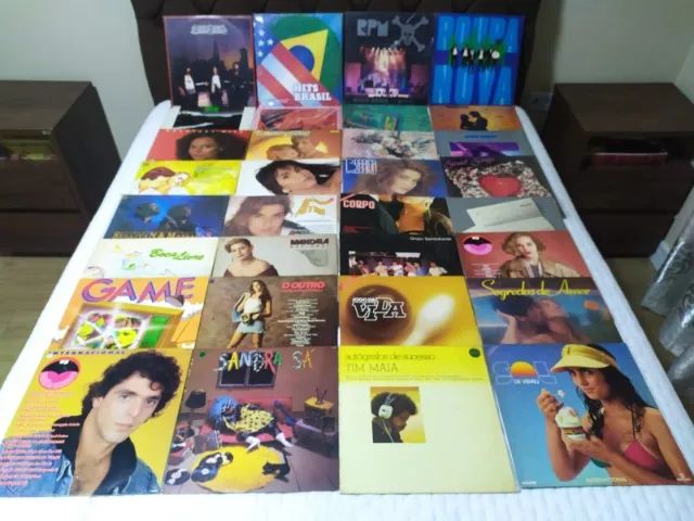 Discos de Vinil Víntage - Flash Back - Românticas - POP - 32 LPs em excelente estado.