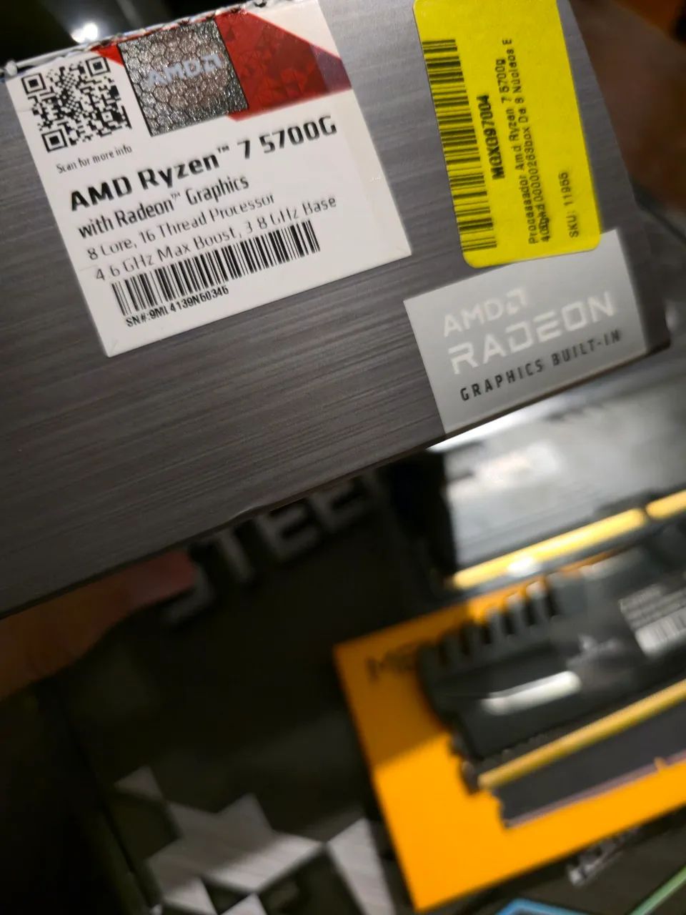 Processador AMD Ryzen 7 5700G (Com Vídeo Integrado) - Caixa e NF - Foto 4