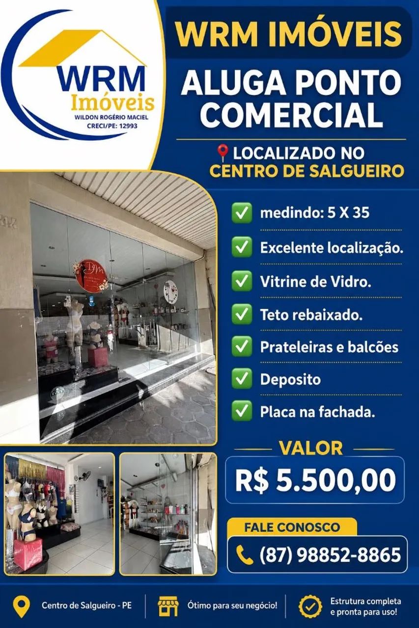 Loja no centro 