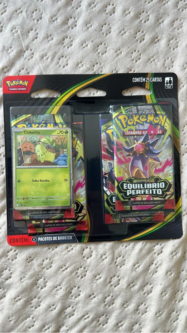 Blister Quadruplo Pokemon Equilibrio Perfeito Chikorita