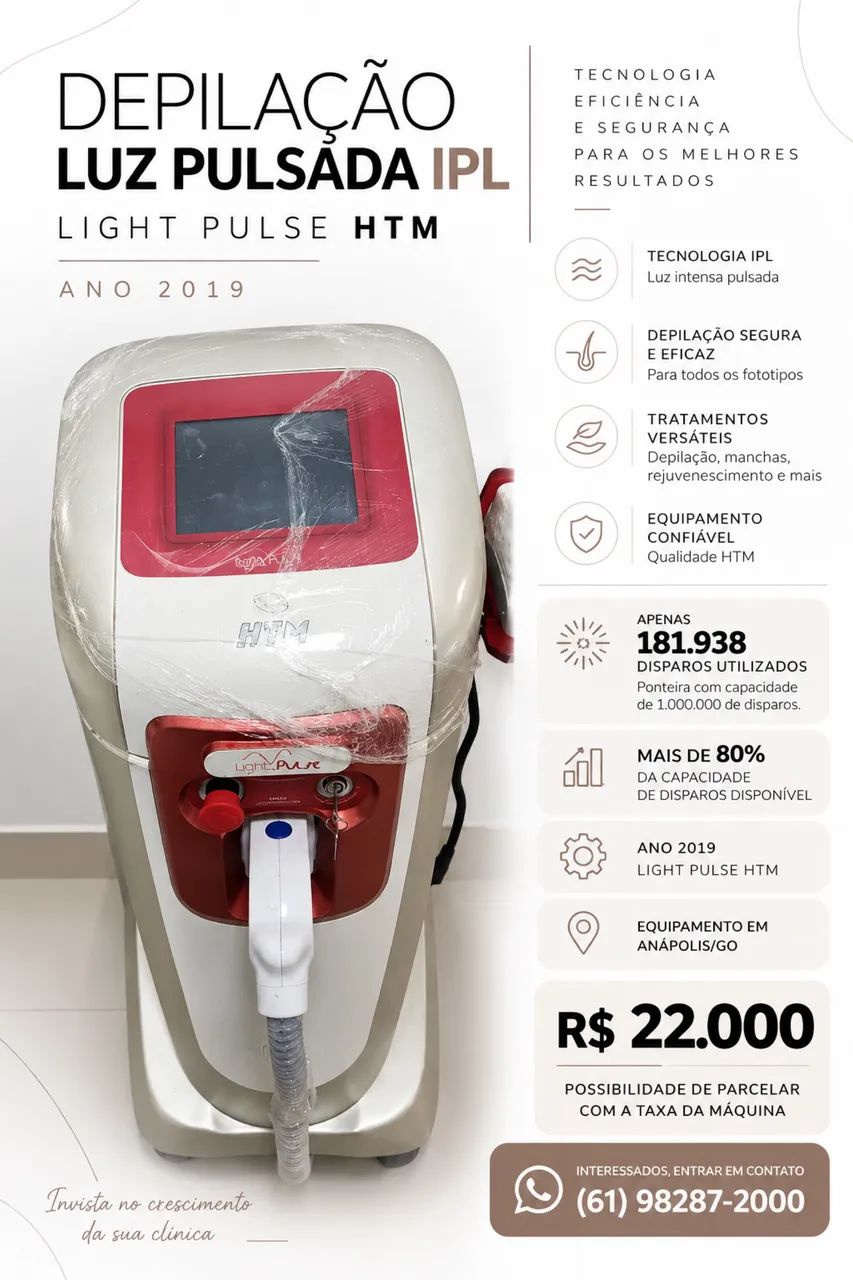 FOTODEPILAÇÃO - LIGHT PULSE HTM 