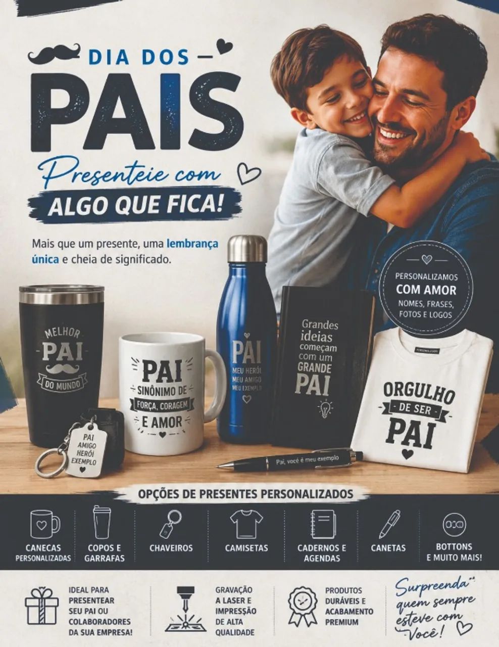 Dia dos Pais - Brindes personalizados