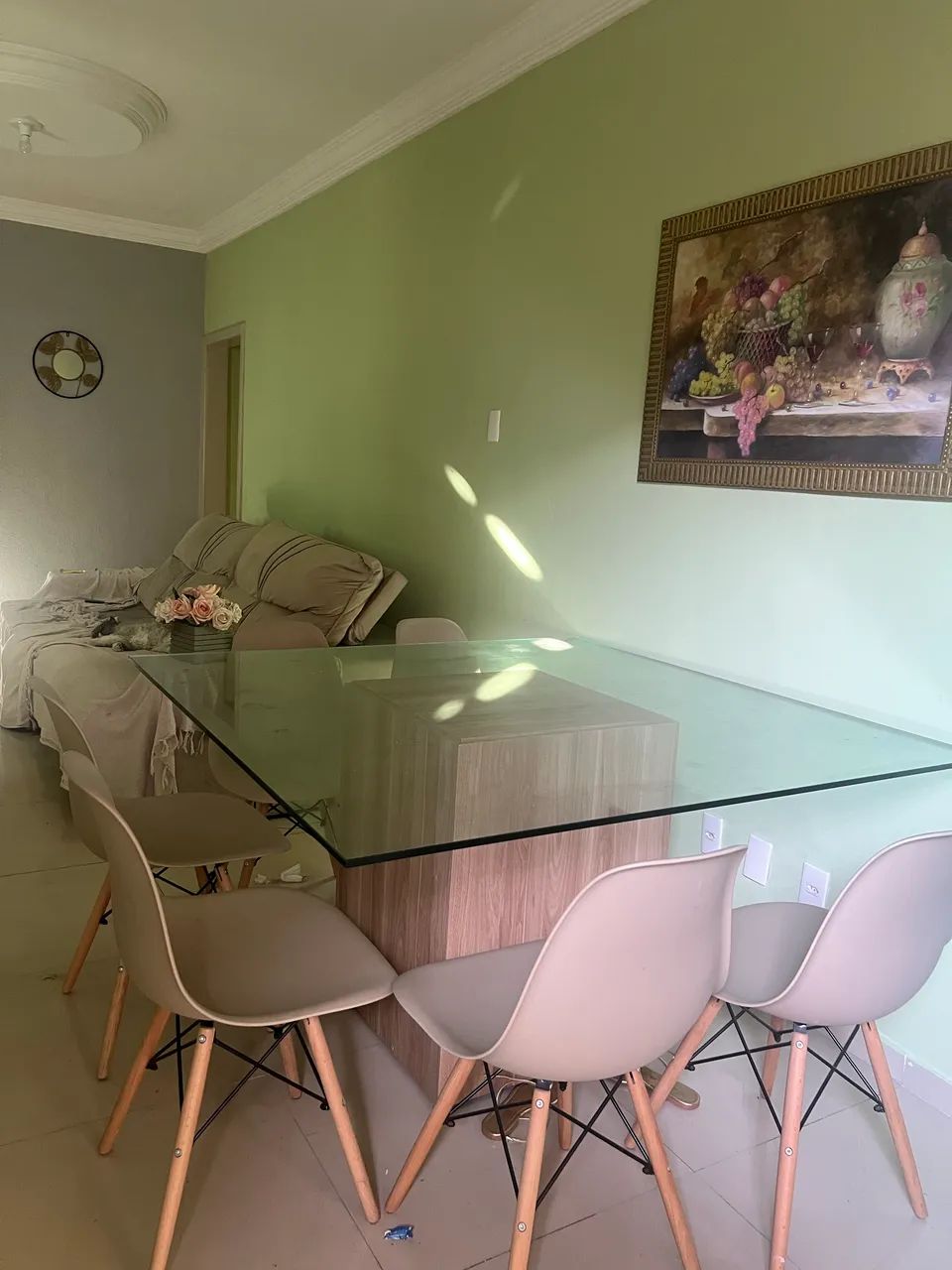 Mesa nova grande com. 6 cadeiras  - Foto 3
