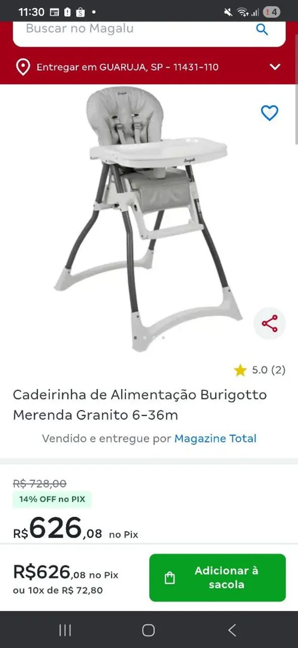 Cadeirão Burigoto Merenda - Foto 6