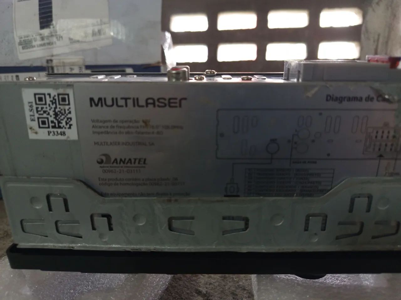 Rádio Multilaser com USB Aux e bluetooth 