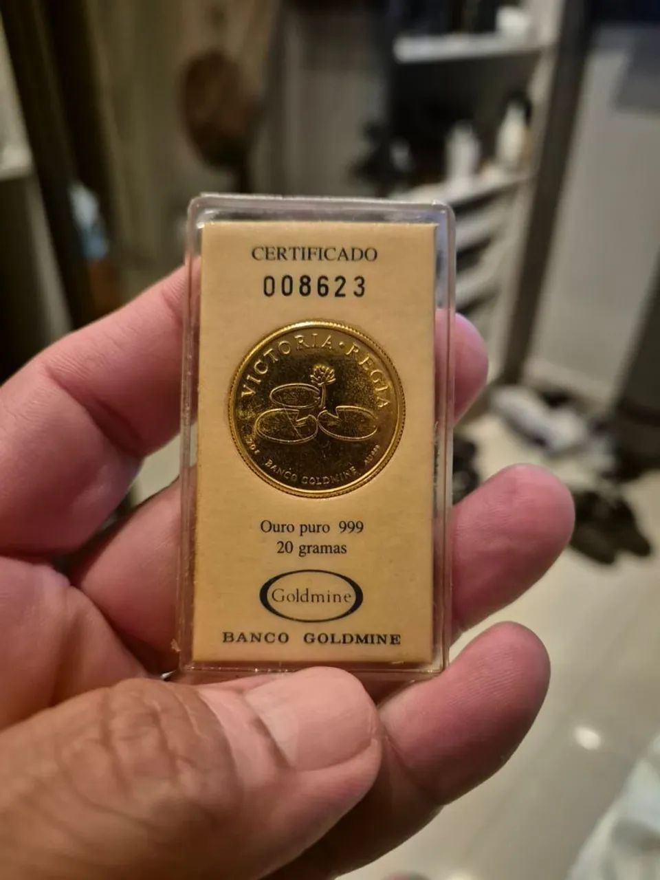 MOEDA DE OURO PURO 999 BANCO DO BRASIL, 20g   - Foto 5