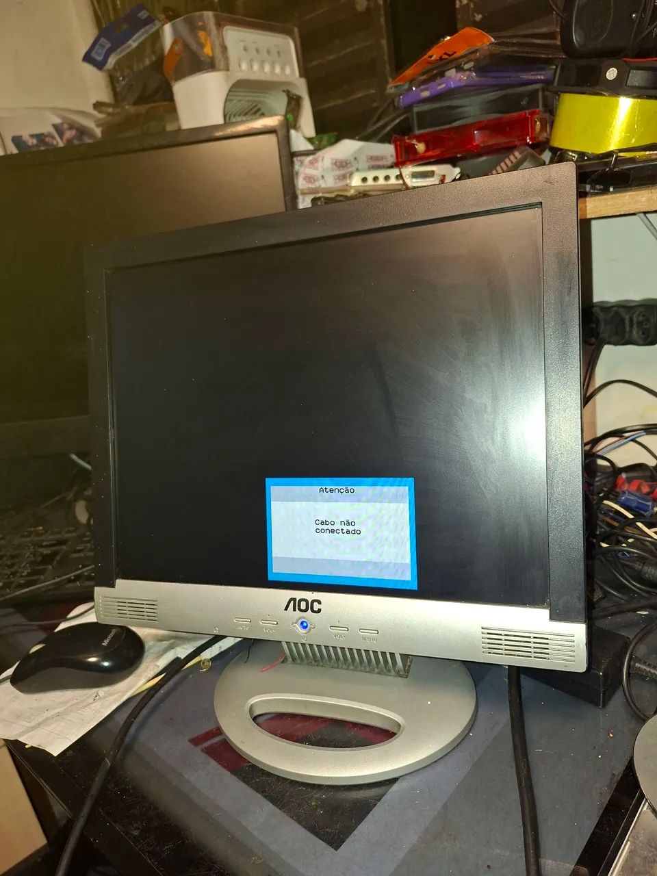 MONITOR AOC 15 POLEGADAS QUADRADO  EM PERFEITO FUNCIONAMENTO  - Foto 2