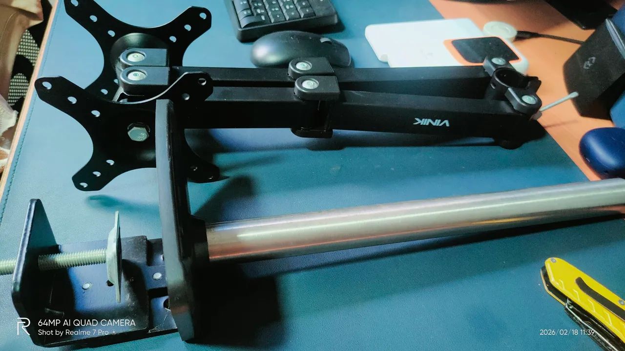 Suporte de mesa para 2 monitores de 13 a 32 polegadas - Foto 2