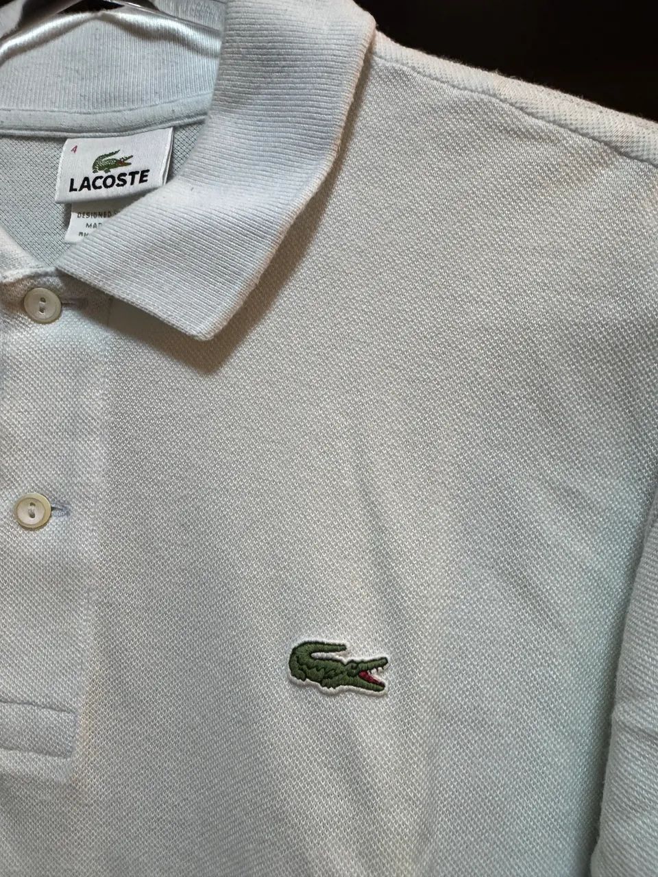 Camisa Lacoste Turquesa