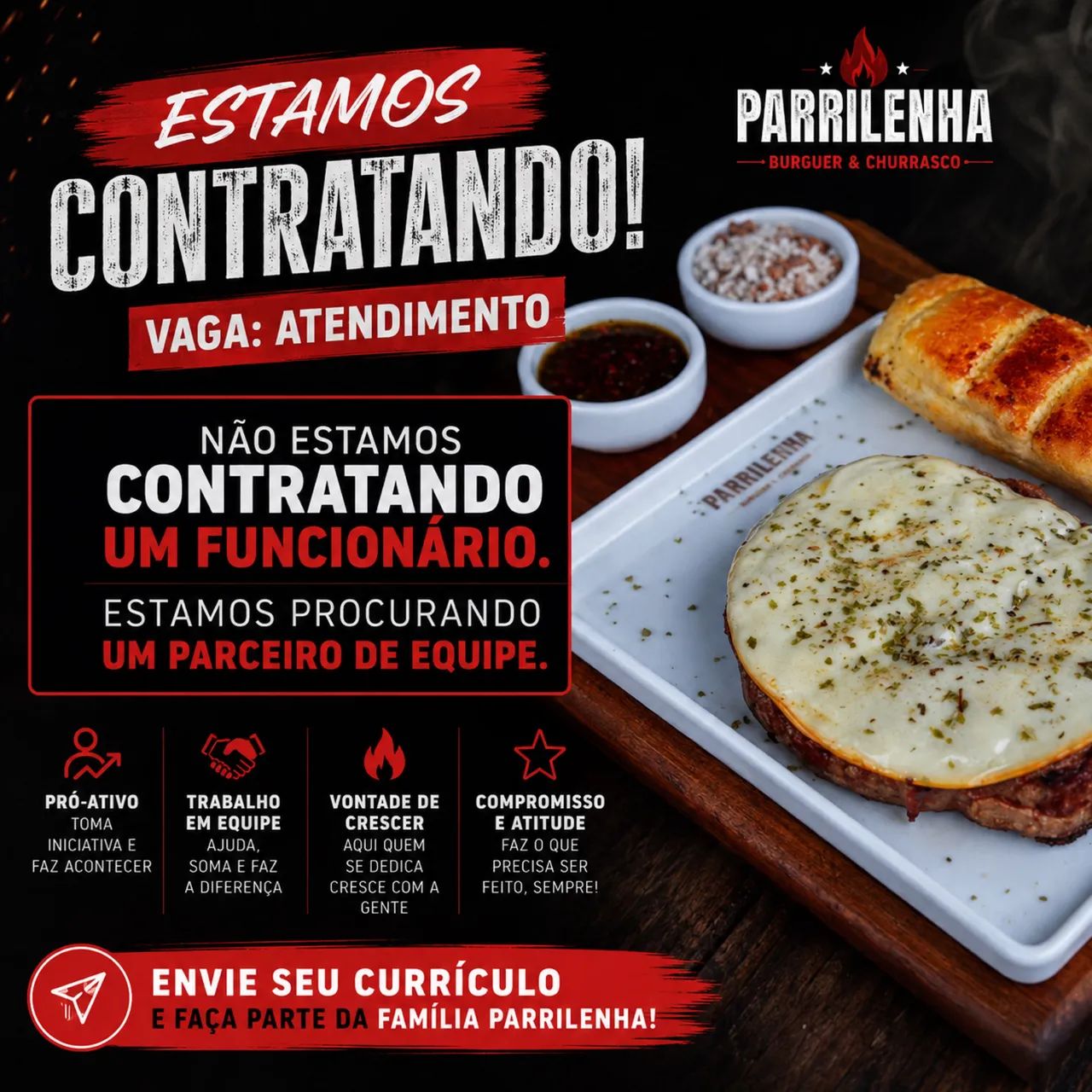 Estamos contratando atendimento