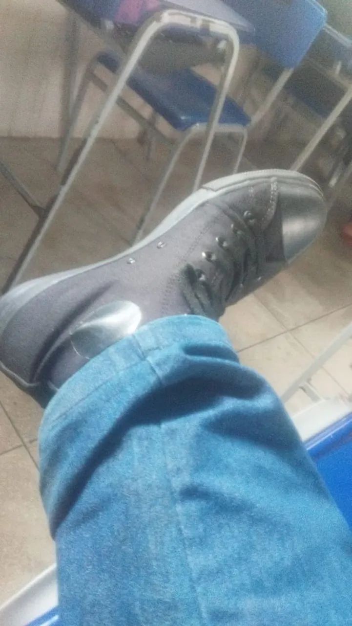 Sapato estilo all star preto - Foto 2