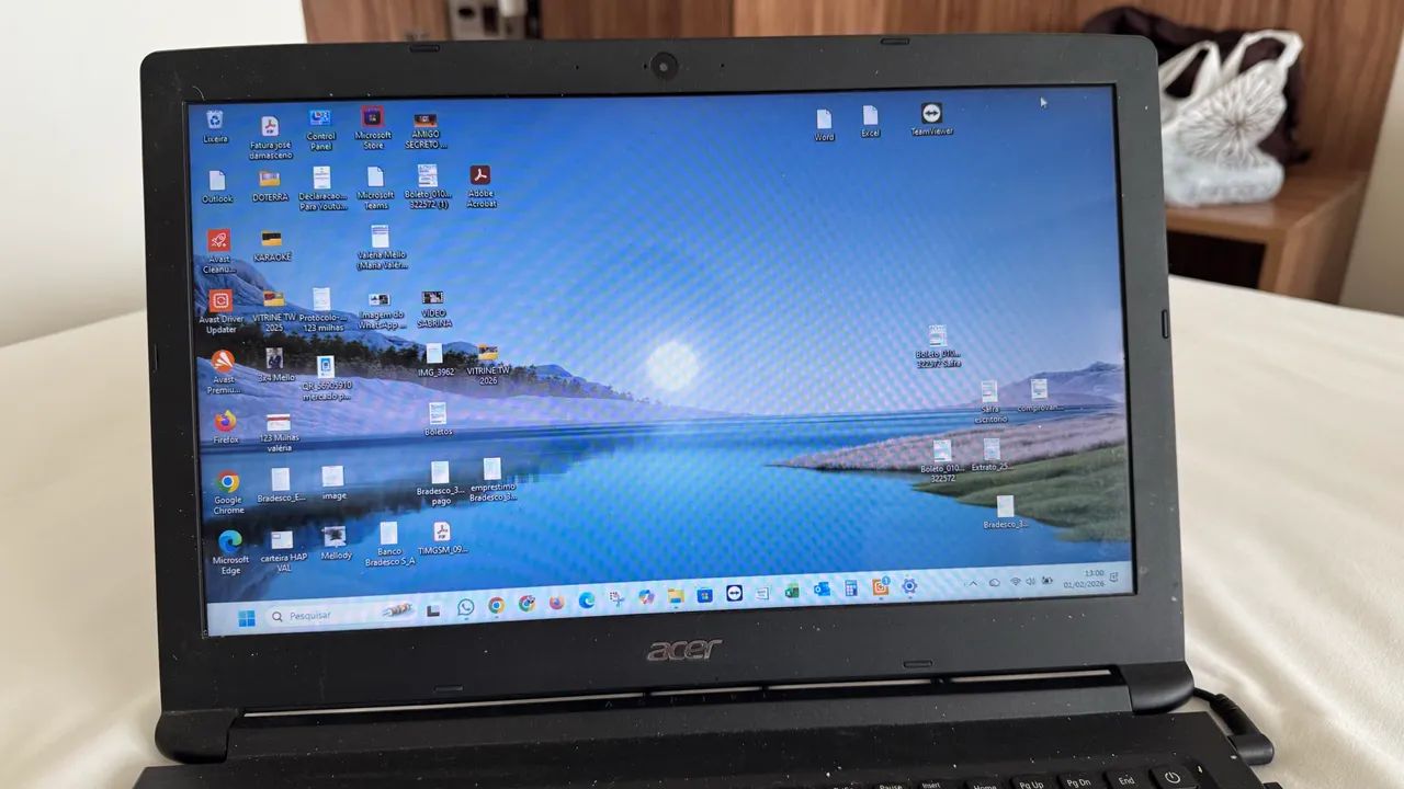 Notebook Acer com SSD 500 i5 com mochila  - Foto 4