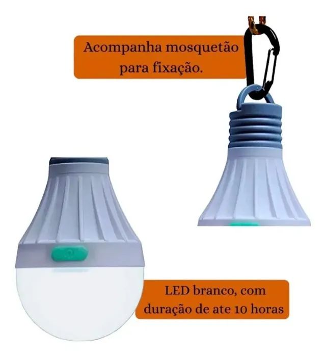 Lâmpada LED para acampamento Gepardo - Foto 5