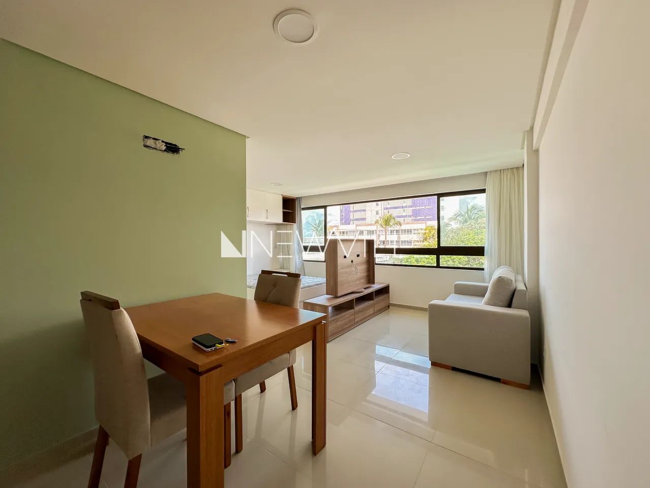 Flat para locação no Edíficio Rio Park Avenue Residence, em Piedade  30m², mobiliado, com 