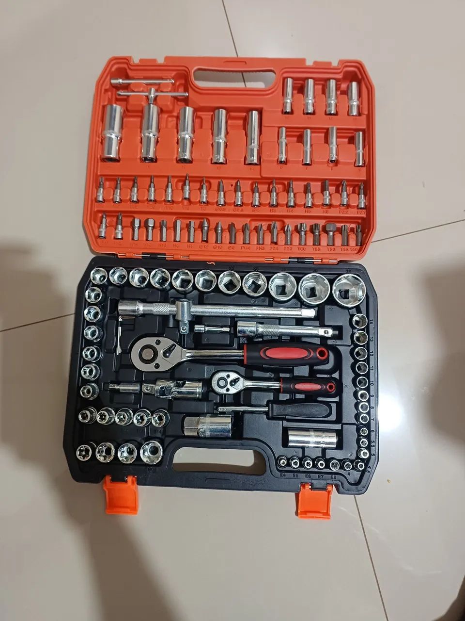Kit 108 peças soquetes 