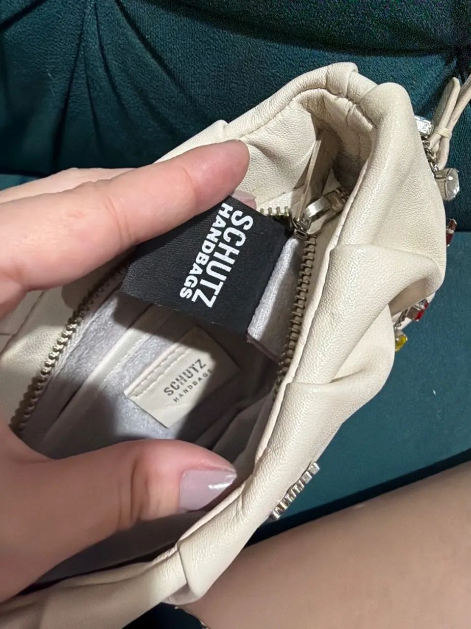 Bolsa schutz pequena couro - Foto 2