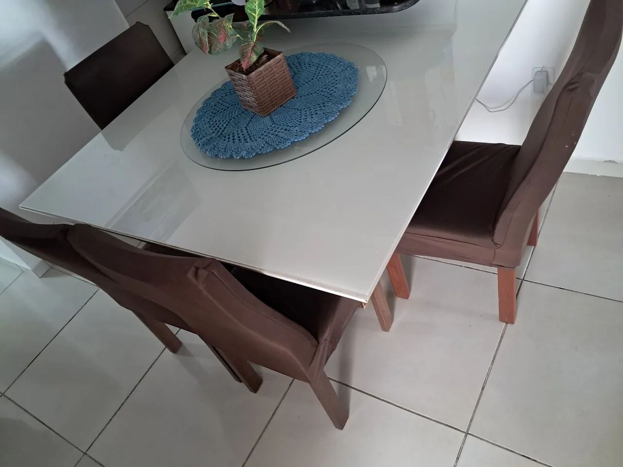 Mesa de Jantar MDF para 8 Lugares - 135 x 135 cm<br> - Foto 2