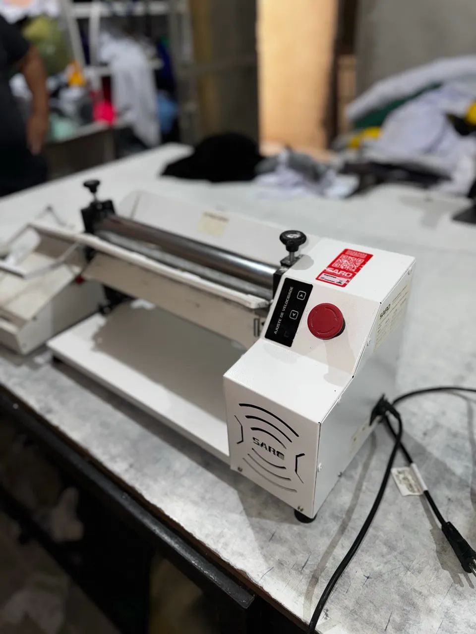 Cilindro Elétrico Laminador Em Inox Pastéis Pão Pizza Massa Saro - Foto 3