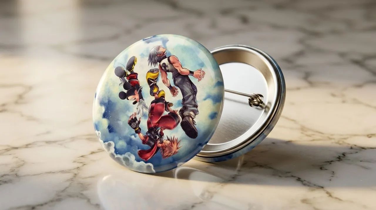 Kit 4 bottons kingdom hearts 32mm - Foto 2