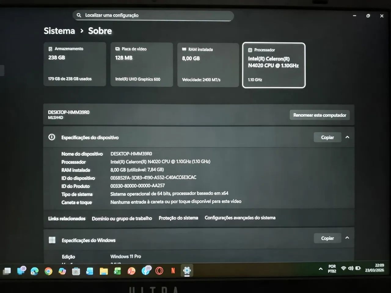 NOTEBOOK ULTRA (ACEITO OFERTAS) - Foto 2