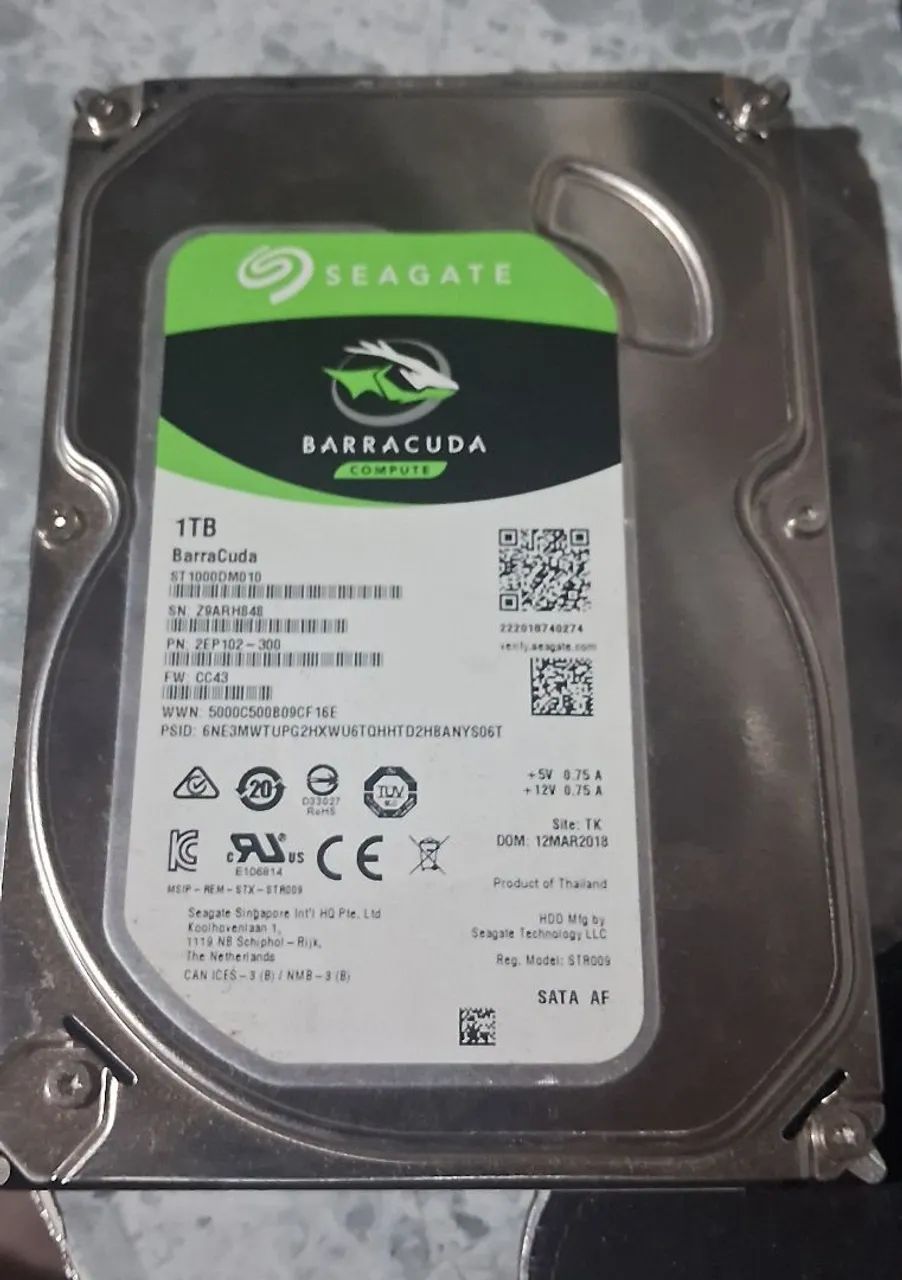 HD 1TB para PC ou DVR