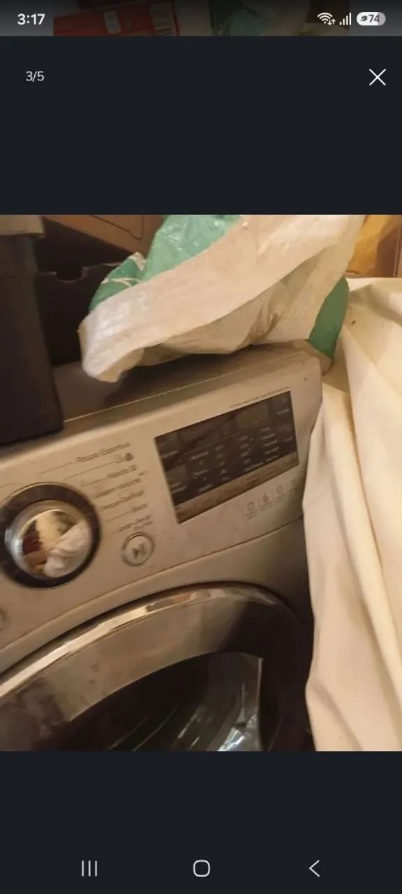 Máquina de lavar e secar LG 8kg - Foto 5