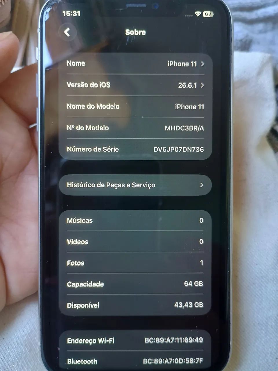 iPhone 11 Branco 64gb - Foto 3